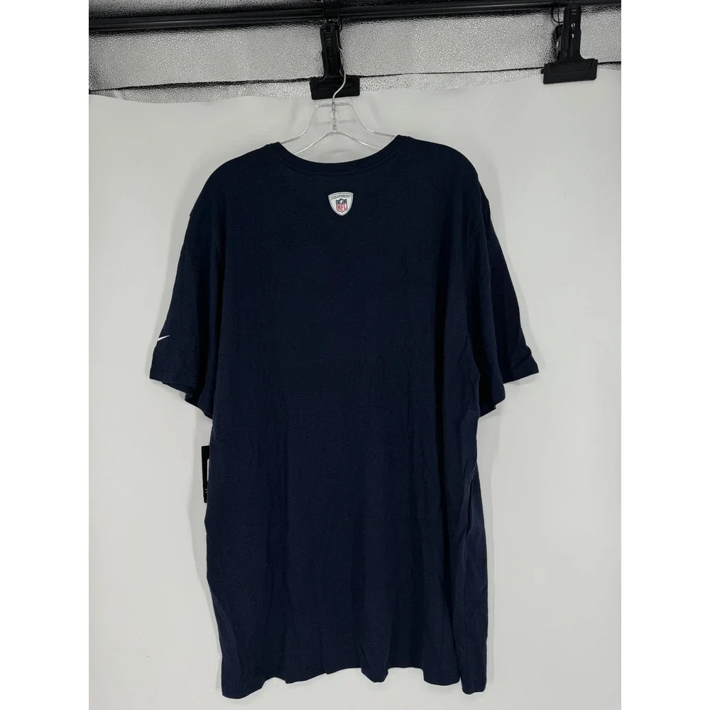 Nike Los Angeles Rams T Shirt Mens Size 2XL Navy Blue Short Sleeve Graphic Tee